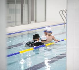 힐링키즈수영장 수영강습중